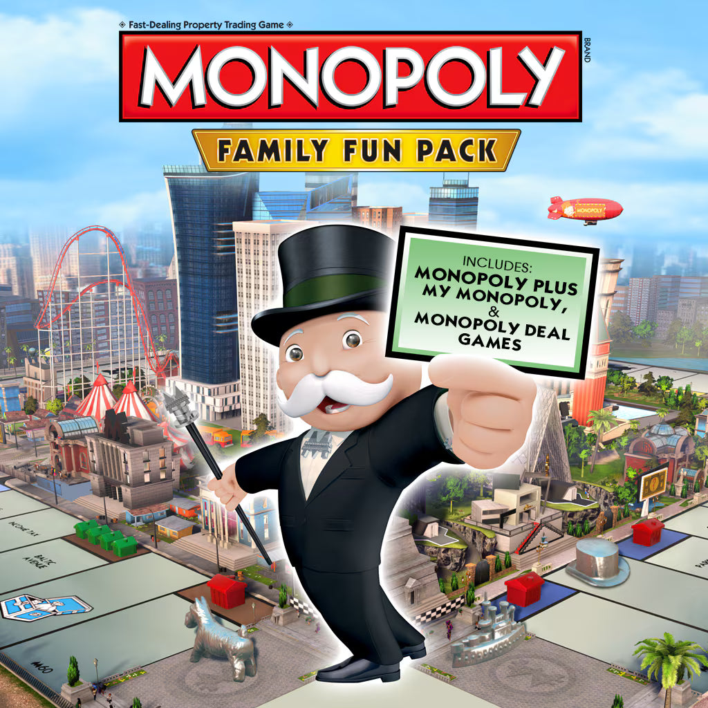 Monopoly Family Fun Pack 3 en 1