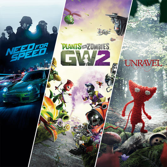 Pack EA Family (NFS 2016, PVZ 2, Unravel)