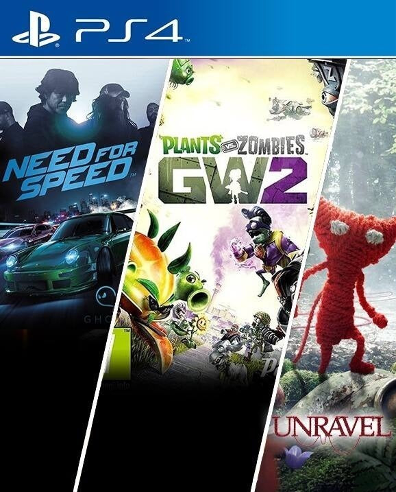 Pack EA Family (NFS 2016, PVZ 2, Unravel)