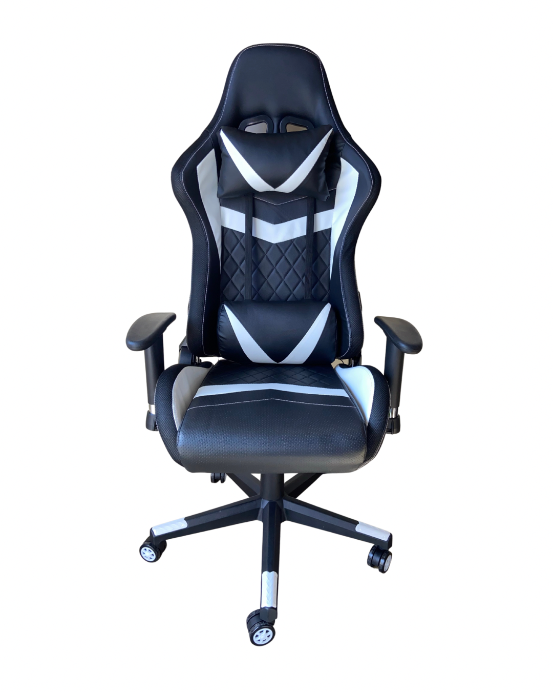 Silla Gamer Premium Black con luces LED, Reclinable, Brazo 2D