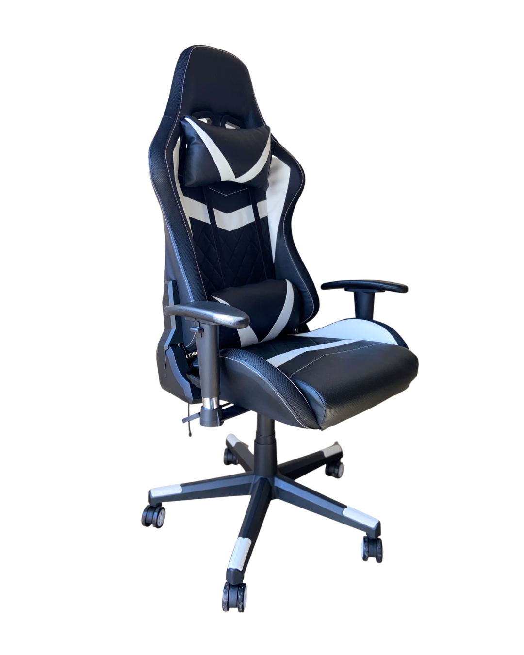 Silla Gamer Premium Black con luces LED, Reclinable, Brazo 2D